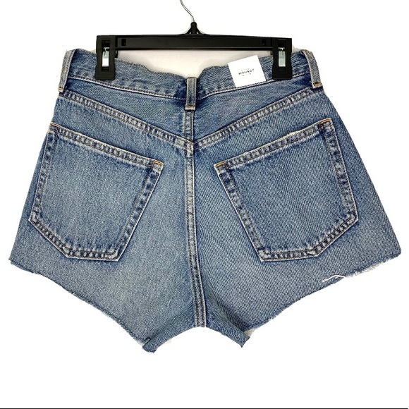 MOUSSY High Rise Cut Off Denim Shorts NWT SIZE 0 - Picture 5 of 12